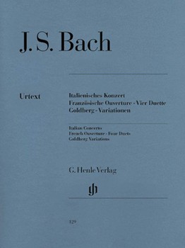 Italian Concerto French Overtures 4 Duets Goldberg Variations by Bach Johann Sebastian for Piano