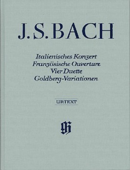 Italian Concerto French Overtures 4 Duets Goldberg Variations by Bach Johann Sebastian for Piano