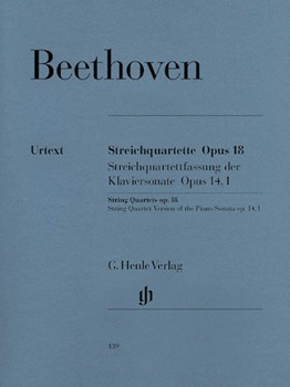 String Quartets Opus 18 #1-6 by Beethoven Ludwig van for Str Quartet