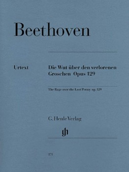 Rage Over The Lost Penny In G Op.129 by Beethoven Ludwig van for Piano