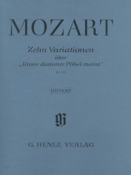 10 Variations K455 by Mozart Wolfgang Amadeus - K455 - for Piano