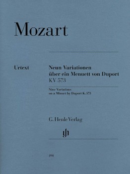9 Variations K573 by Mozart Wolfgang Amadeus for Piano