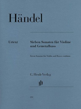 7 Sonatas Opus 1 #361012131415 by Handel George Frideric - Sadie S (fig Bass R - for Violin and Piano