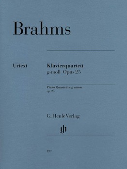 Piano Quartet In G Minor Opus 25 by Brahms Johannes for Piano Quartet