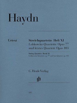 String Quartets Volume 11 Opus 77103 by Haydn Joseph - Walter Horst - for Str Quartet
