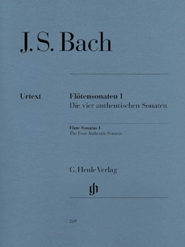 Sonatas Volume 1 by Bach Johann Sebastian for Flute and Piano