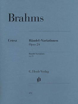 Handel Variations Opus 24 by Brahms Johannes for Piano