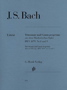 Trio Sonata and Canon Perpetuus from the Musical Offering BWV 1079 by Bach Johann Sebastian for