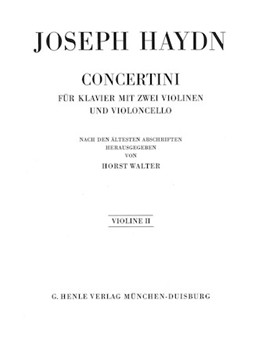 Concertini for Piano (Harpsichord) with Two Violins and Violoncello by Haydn Joseph for