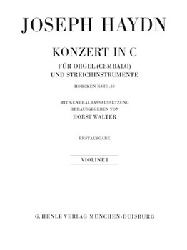 Concerto for Organ (Harpsichord) with String Instruments C Major Hob.XVIII:10 by Haydn Joseph for