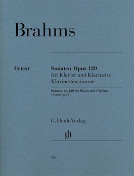 Sonatas Opus 120 - Clarinet Part Only by Brahms Johannes - Steegmann Monica - for Clarinet Part