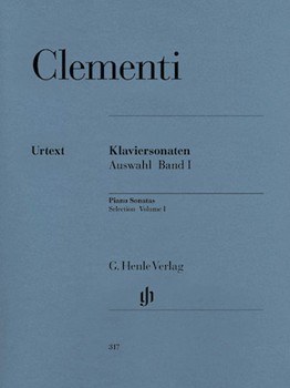 Selected Sonatas Volume 1 by Clementi Muzio for Piano