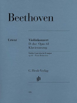 Concerto In D Opus 61 by Beethoven Ludwig van for Violin and Piano
