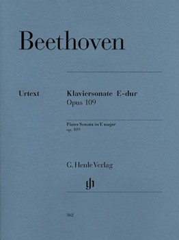 Sonata Opus 109 E Major by Beethoven Ludwig van for Piano