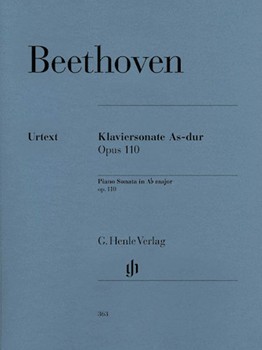 Sonata Opus 110 A-flat Major by Beethoven Ludwig van for Piano