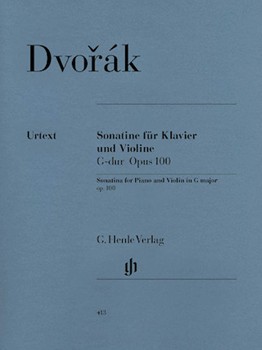 Sonatine In G Major Opus 100 by Dvorak Antonin for Violin and Piano