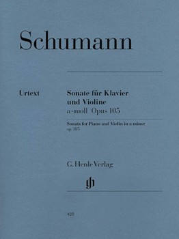Sonata In A Minor Opus 105 by Schumann Robert for Violin and Piano (Op 105)