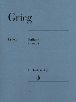 Ballade Opus 24 by Grieg Edvard for Piano