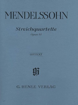 String Quartets Opus 44/1-3 by Mendelssohn Felix for Str Quartet (Urtext)