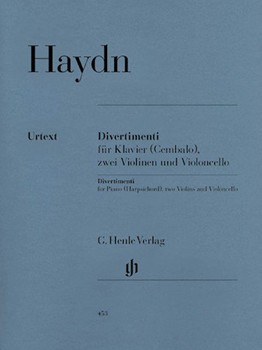 Divertimenti for Piano (Cembalo) with 2 Violins and Violoncello by Haydn Joseph for Piano Trio