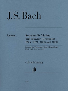 3 Sonatas by Bach Johann Sebastian for Violin and Piano