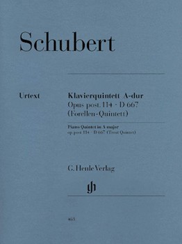 Quintet In A Major Opus Post 114 trout by Schubert Franz for Piano Quintet