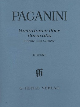 Barucaba Opus 14 by Paganini Niccolo - Barbieri and Cantu - for Violin w/g