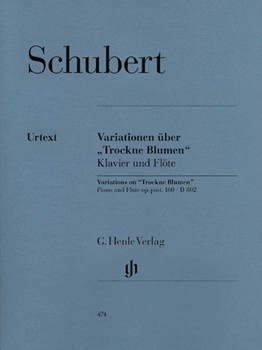 Variations In E Minor (dry Flowers) by Schubert Franz - Seiffert Wolf-diete - for Flute and Piano