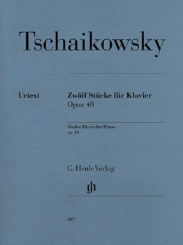 Twelve Piano Pieces Opus 40 by Tchaikovsky Pyotr Ilyich for Piano