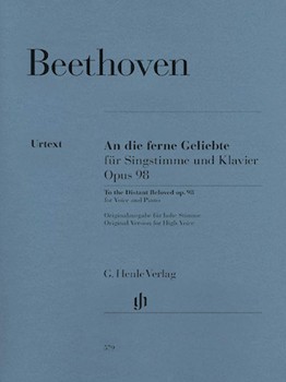An Die Ferne Geliebte by Beethoven Ludwig van - Henle - for High Voice and Piano