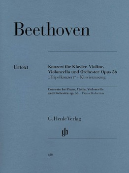 Triple Concerto Opus 56 by Beethoven Ludwig van for Piano Trio