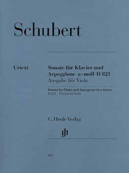 Arpeggione Sonata D821 by Schubert Franz for Viola and Piano