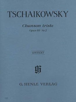 Chanson Triste Opus 40 #2 by Tchaikovsky Pyotr Ilyich for Piano