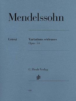 Variations Serieuses Opus 54 by Mendelssohn Felix for Piano