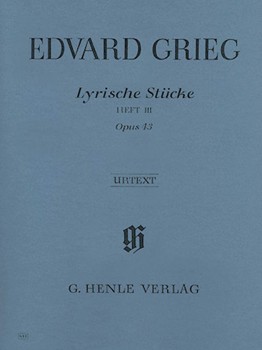 Lyric Pieces Book 3 Opus 43 by Grieg Edvard for Piano