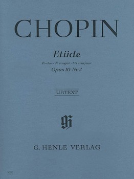 Etude Opus 10 # 3 E Major by Chopin Frederic - Keler - for Piano