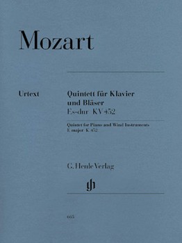 Quintet K452 In E Flat by Mozart Wolfgang Amadeus for Woodwind Quartet w/ (Urtext)