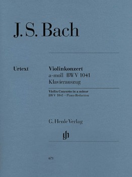 Concerto In A Minor Bwv 1041 by Bach Johann Sebastian for Violin and Piano