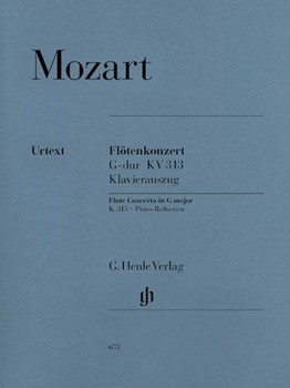 Concerto In G Major Kv313 by Mozart Wolfgang Amadeus for Flute and Piano (Urtext)