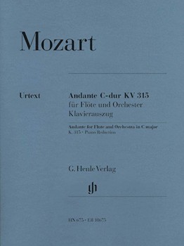 Andante In C Major K315 by Mozart Wolfgang Amadeus for Flute and Piano