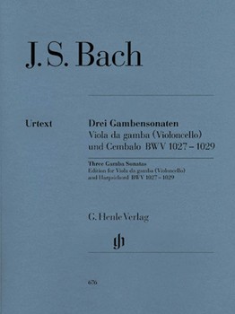 3 Gamba Sonatas Bwv 1027-1029 by Bach Johann Sebastian for Cello Solo