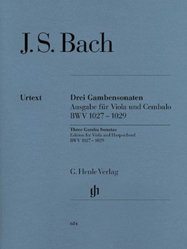 3 Gamba Sonatas Bwv 1027-1029 by Bach Johann Sebastian for Viola and Piano