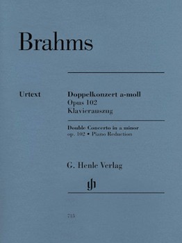 Double Concerto in A Minor Op. 102 (Violin and Cello) by Brahms Johannes for Duet