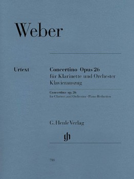 Concertino Opus 26 In E-flat Major by Weber Carl Maria von for Clarinet Solo