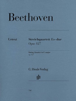 String Quartet Opus 127 In E-flat by Beethoven Ludwig van for Str Quartet (Urtext)