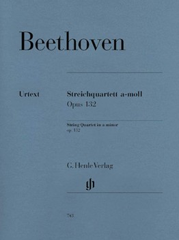 String Quartet Opus 132 by Beethoven Ludwig van for Mini Score