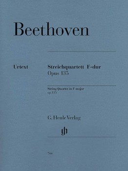 String Quartet In F Major Opus 135 by Beethoven Ludwig van - Cadenbach Rainer - for Str Quartet