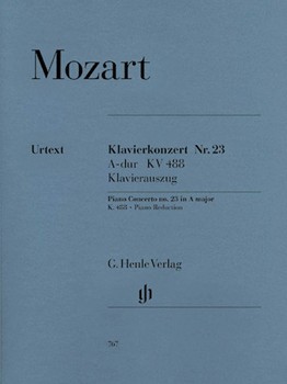 Concerto #23 K488 A Major by Mozart Wolfgang Amadeus for 2 Piano 4 Hands
