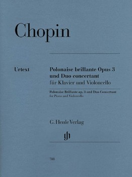 Polonaise Brillante & Duo Concertant by Chopin Frederic - Heinemann Ernst-gun - for Cello and Piano