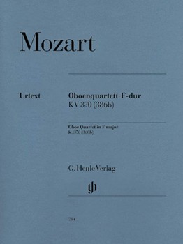 Oboe Quartet F Major K.370 (368b) by Mozart Wolfgang Amadeus for